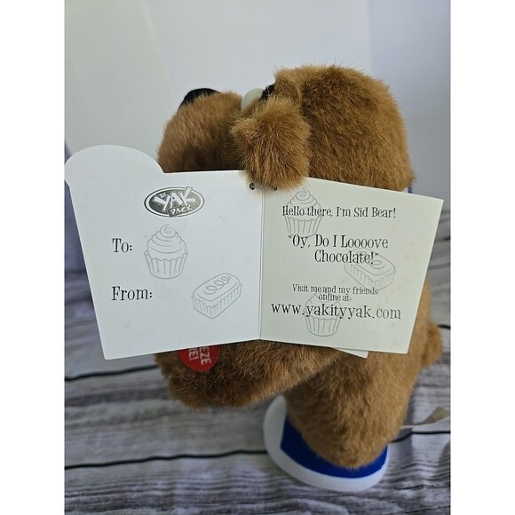 Vintage Sid the Talking Bear Plush I Love Chocolate # 65736 Bloomingdales Jewish - Picture 8 of 10